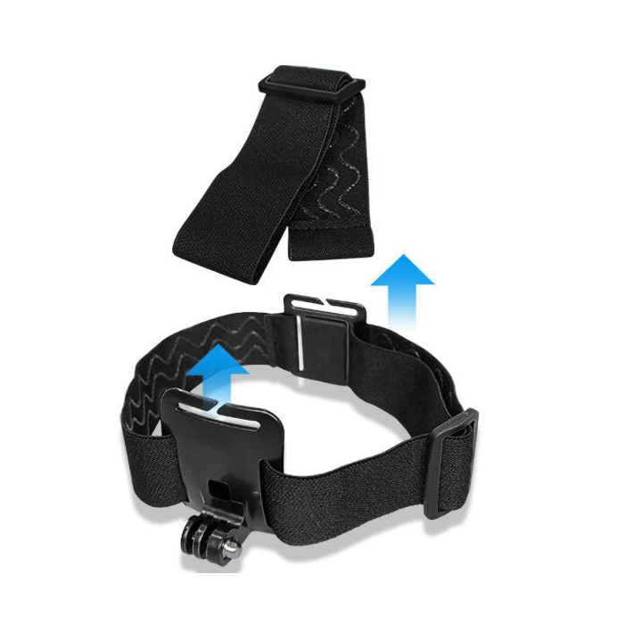 Set arnés de pecho + Strap de cabeza: para GoPro y otras cámaras de acción