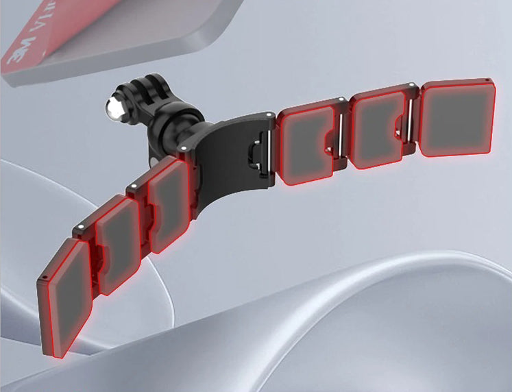 Soporte de Mentón + Adhesivos 3M para Casco de Moto (para GoPro, DJI, etc.)
