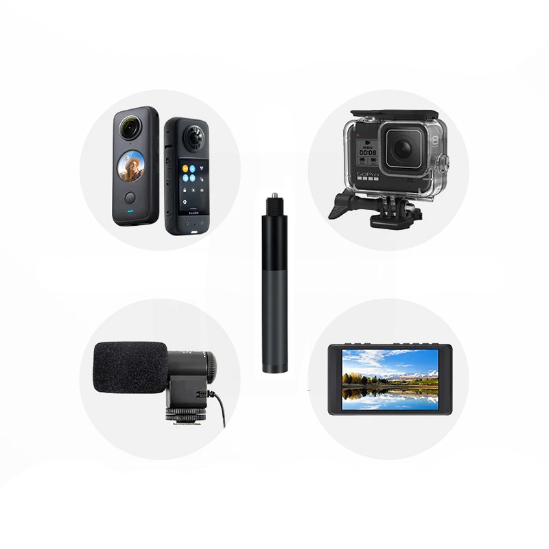 Bastón invisible 70cm. para Insta360 y GoPro MAX (Adaptable a otras cámaras)