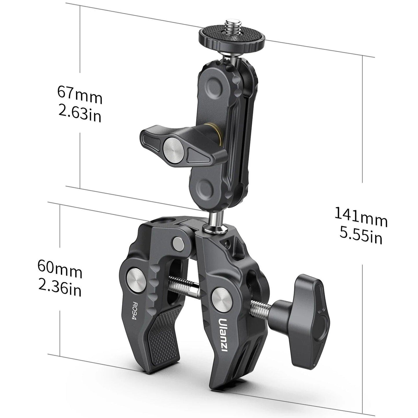 Pinza Ulanzi para Moto/Ciclismo (para GoPro, DJI, Insta360, etc.)