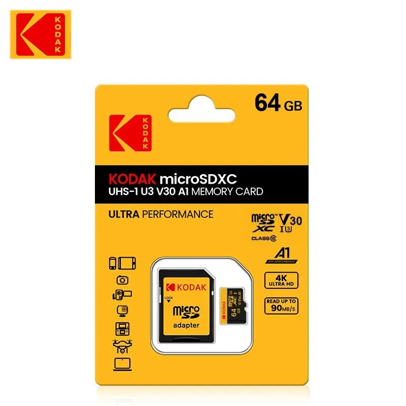 Kodak MicroSD: Tarjeta de memoria (para Cámaras / Drones / Nintendo Switch)