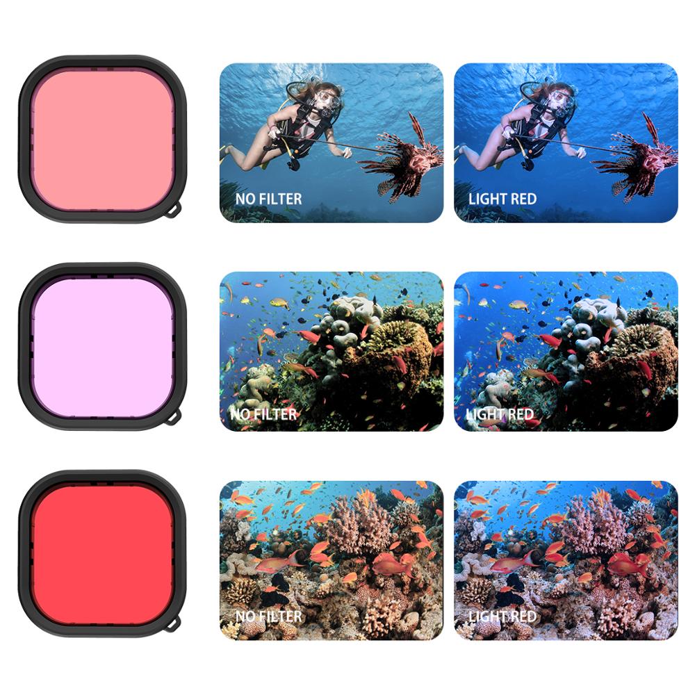 Carcasa sumergible 60M. + Set de filtros para GoPro Hero 13 Black