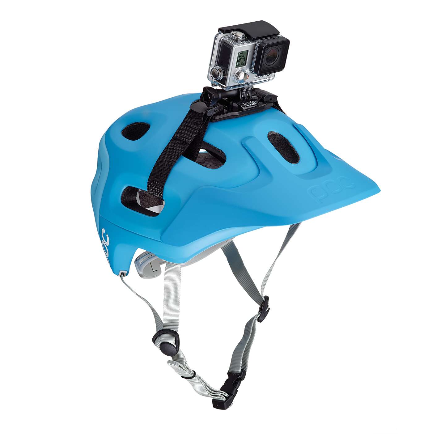 Soporte ajustable para casco de ciclismo para GoPro y cámaras de acción