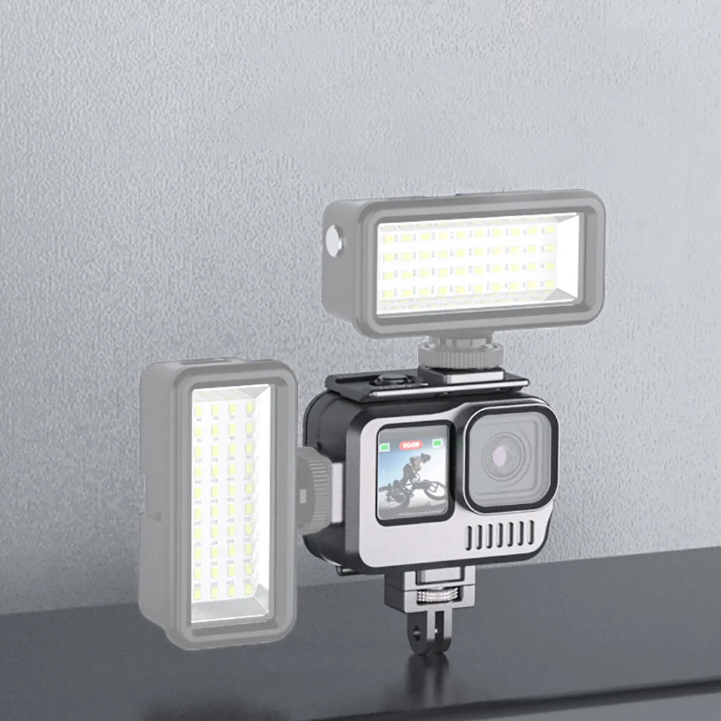 Carcasa de aluminio: Sumergible 45M. para GoPro Hero 13/12/11/10/9 Black