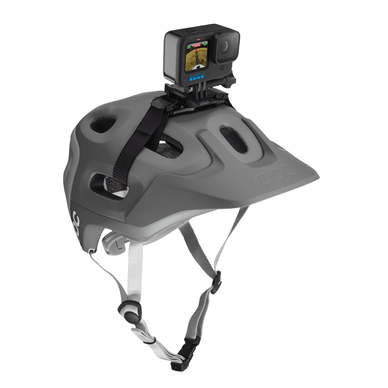 Soporte ajustable para casco de ciclismo para GoPro y cámaras de acción