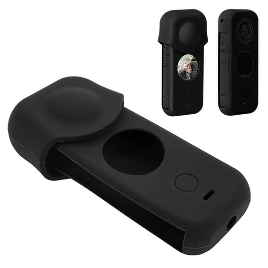 Set de protección Insta360 X2: Protector de silicona + Protector de lente