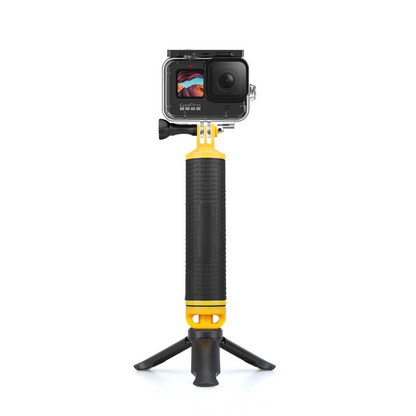 Mango flotador antideslizante + Mini Trípode para GoPro y otras cámaras de acción