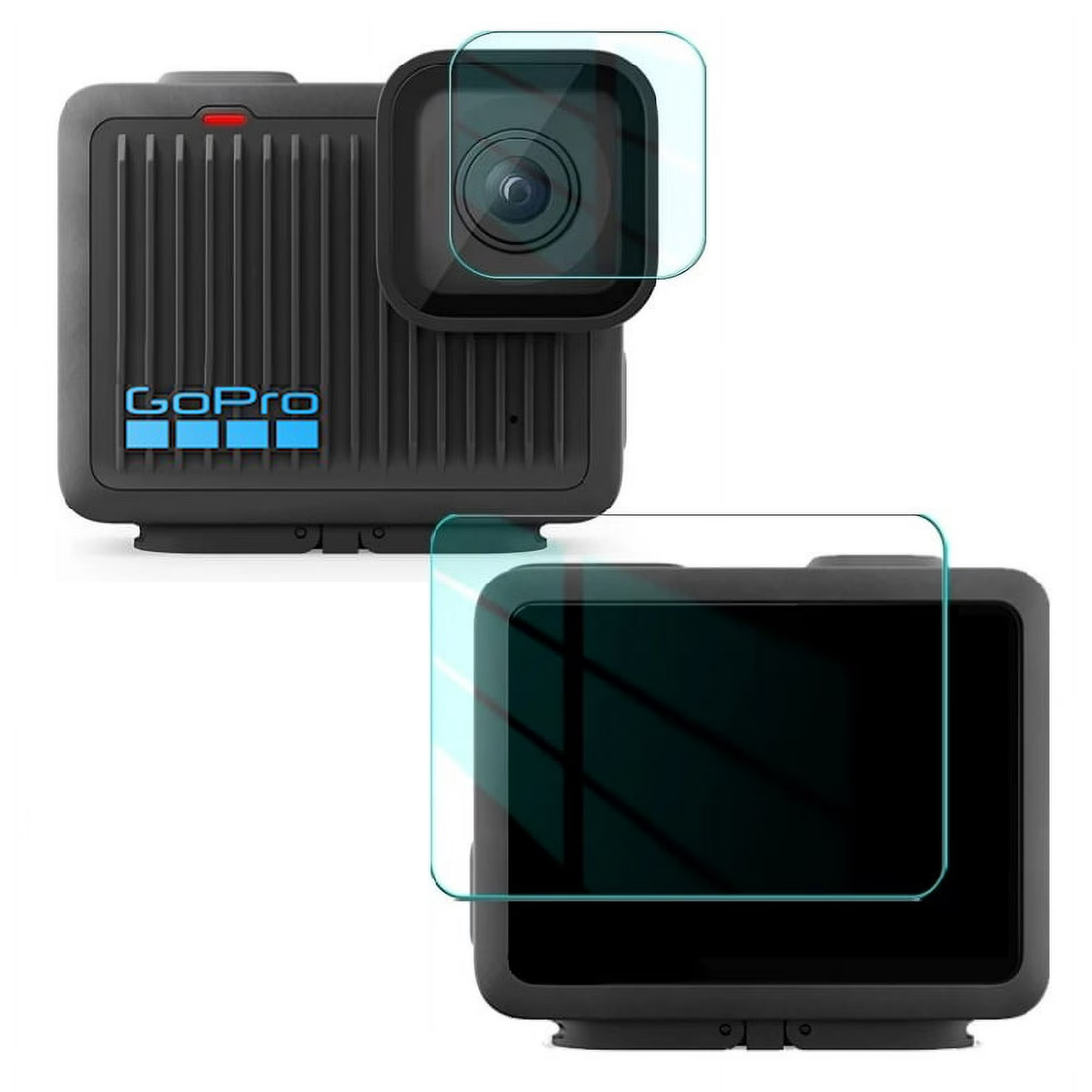Set de láminas de vidrio 9H para GoPro Hero 2024