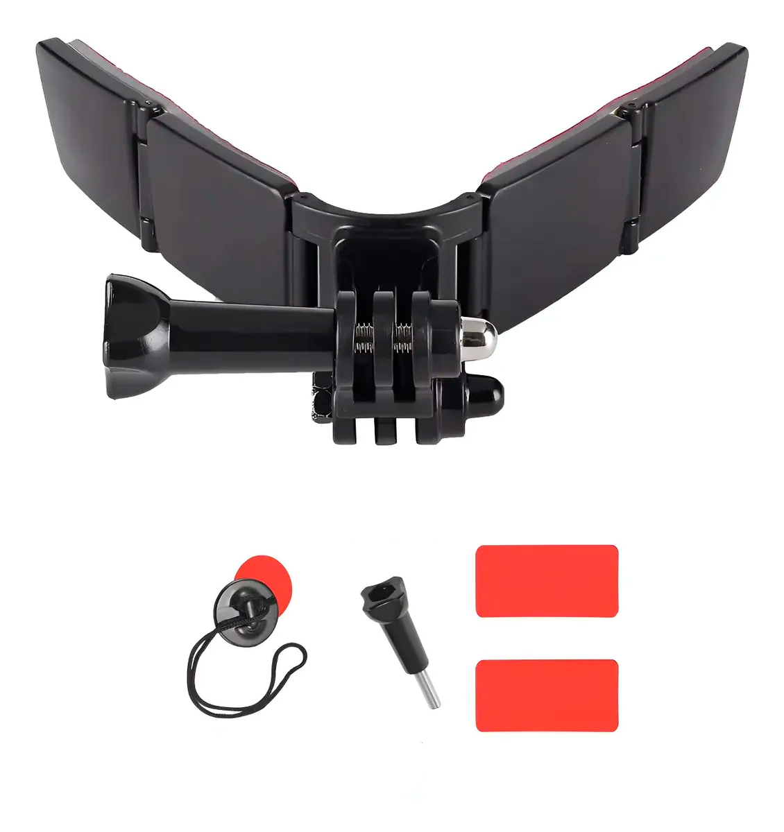 Soporte de Mentón con Adhesivos para Casco de Moto (para GoPro, DJI, etc.)