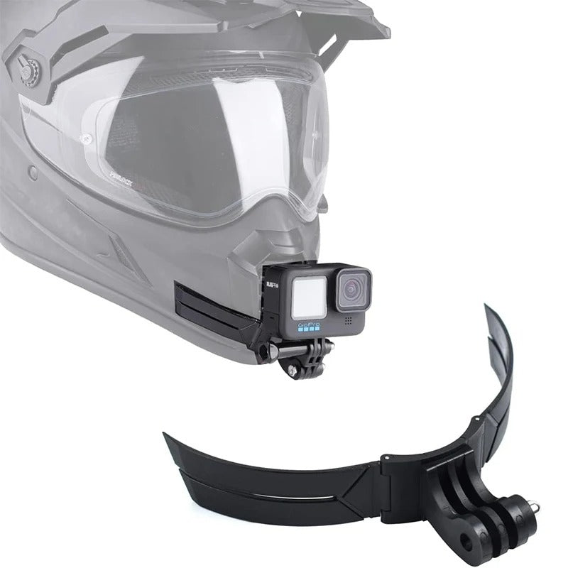 Soporte de Mentón Adhesivo para Casco de Moto (para GoPro, DJI, etc.)