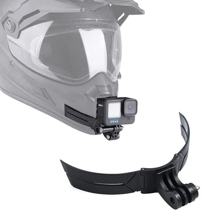 Soporte de Mentón Adhesivo para Casco de Moto (para GoPro, DJI, etc.)