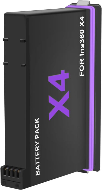 Pack: Cargador de baterías triple LED + Baterías para Insta360 X4