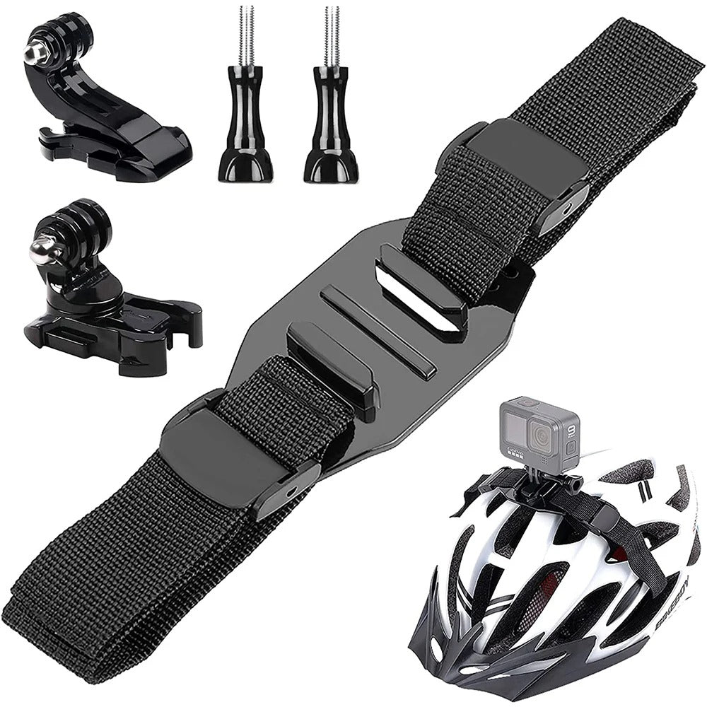 Soporte ajustable para casco de ciclismo para GoPro y cámaras de acción