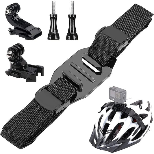 Soporte ajustable para casco de ciclismo para GoPro y cámaras de acción