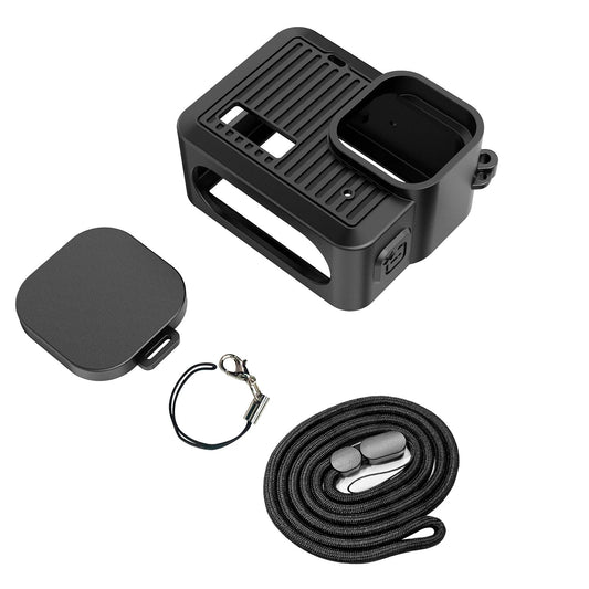 Protector de silicona + Tapa de lente + Strap para GoPro Hero (2024)