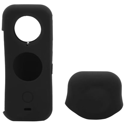 Set de protección Insta360 X2: Protector de silicona + Protector de lente