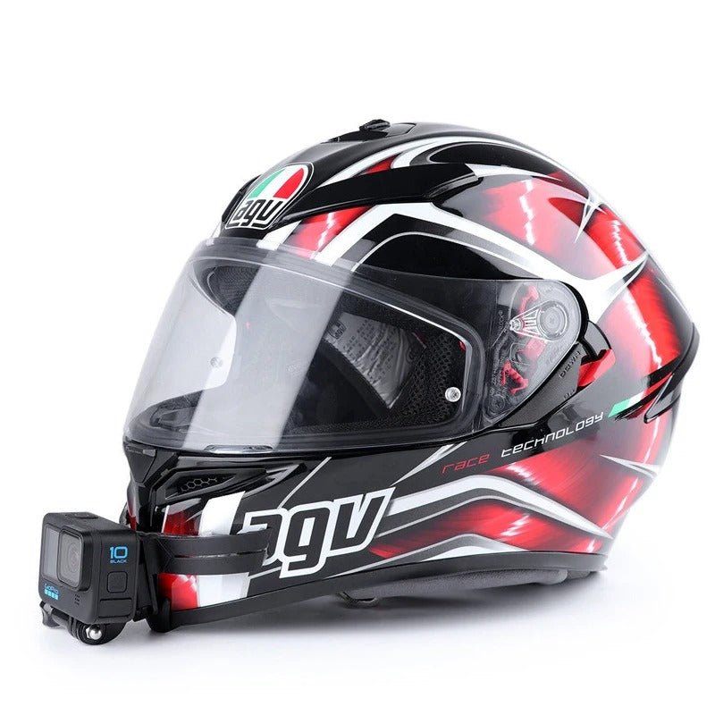 Soporte de Mentón Adhesivo para Casco de Moto (para GoPro, DJI, etc.)
