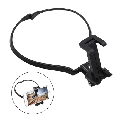 Lanyard de cuello con soporte para GoPro + Adaptador hilo 1/4 (para Insta360)+ Soporte iPhone y Smartphones