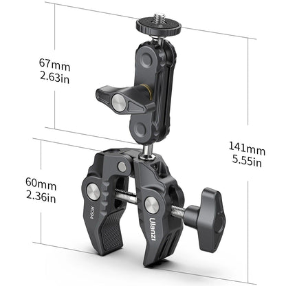 Pinza Ulanzi para Moto/Ciclismo (para GoPro, DJI, Insta360, etc.)