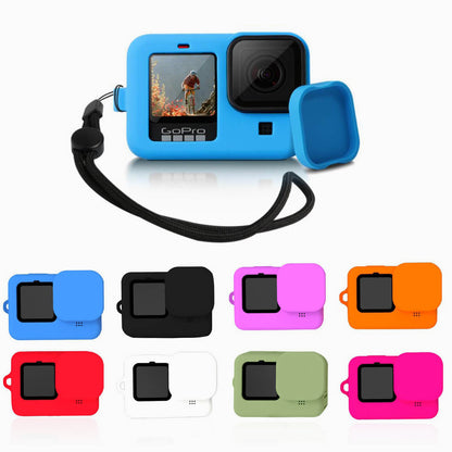 Set de protección GoPro: Protector de silicona + Protector de lente + Láminas de vidrio para Hero 11/10/9 Black