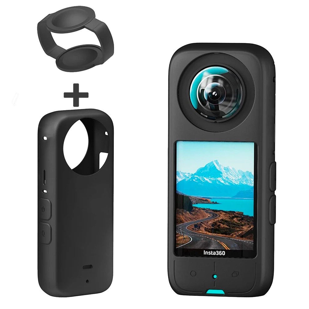 Protector de silicona + Protector de lente para Insta360 X4