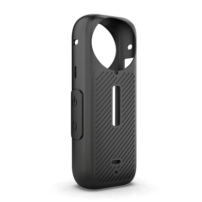 Set de protección Insta360 X4: Protector de silicona + Protector de lente