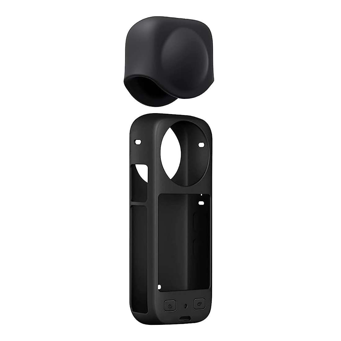 Set de protección Insta360 X3: Protector de silicona + Protector de lente