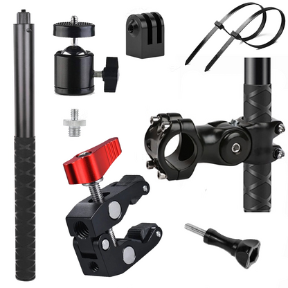 Set N°5: Pinza Base de Metal + Soporte de Metal + Bastón Invisible de Aluminio