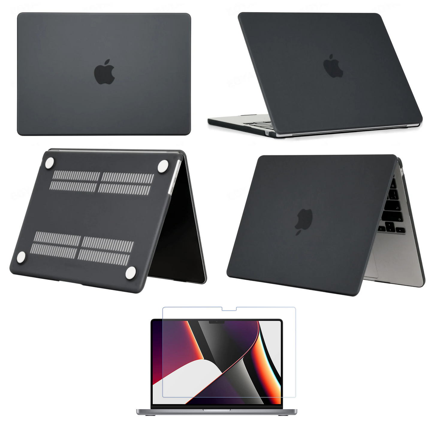 Set de Protección MacBook: Carcasa + Lámina de Vidrio HD para pantalla