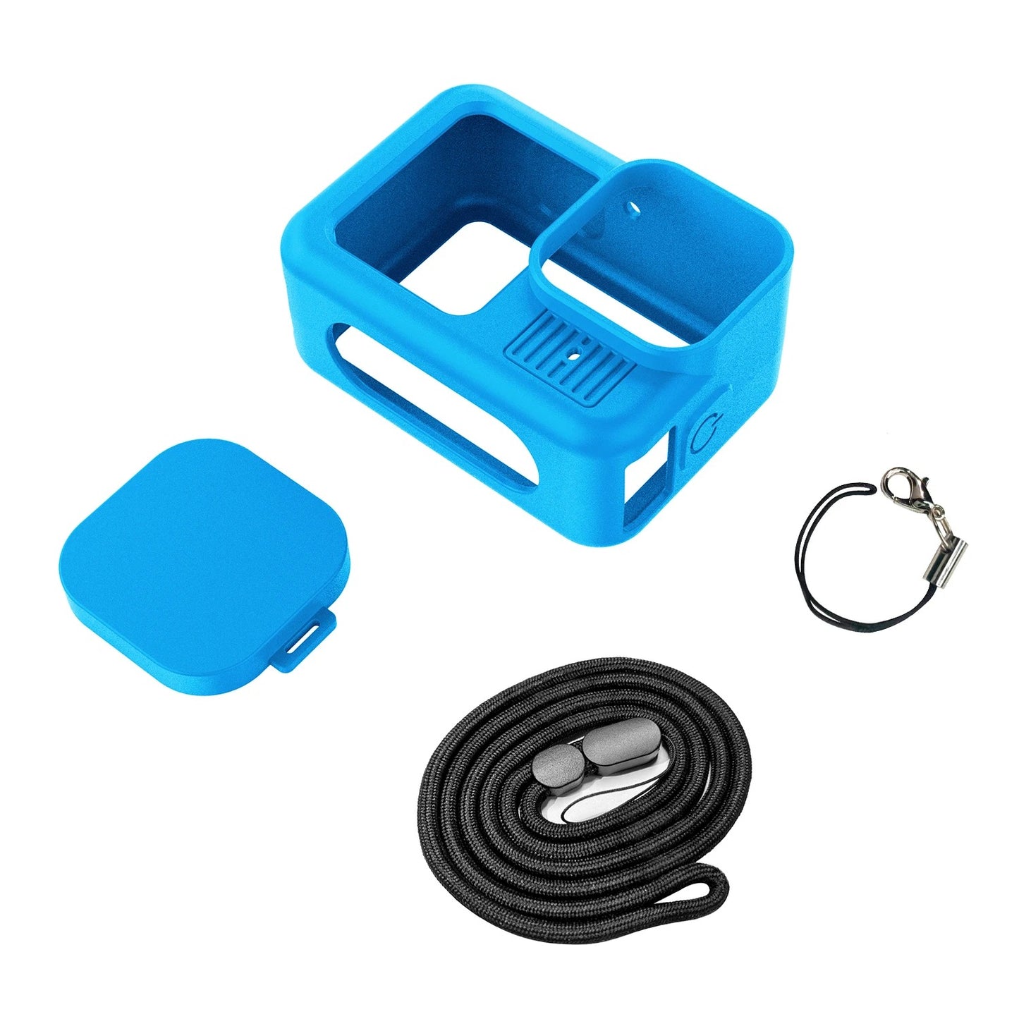 Set de protección GoPro: Protector de silicona + Protector de lente + Láminas de vidrio 9H para Hero 13 Black